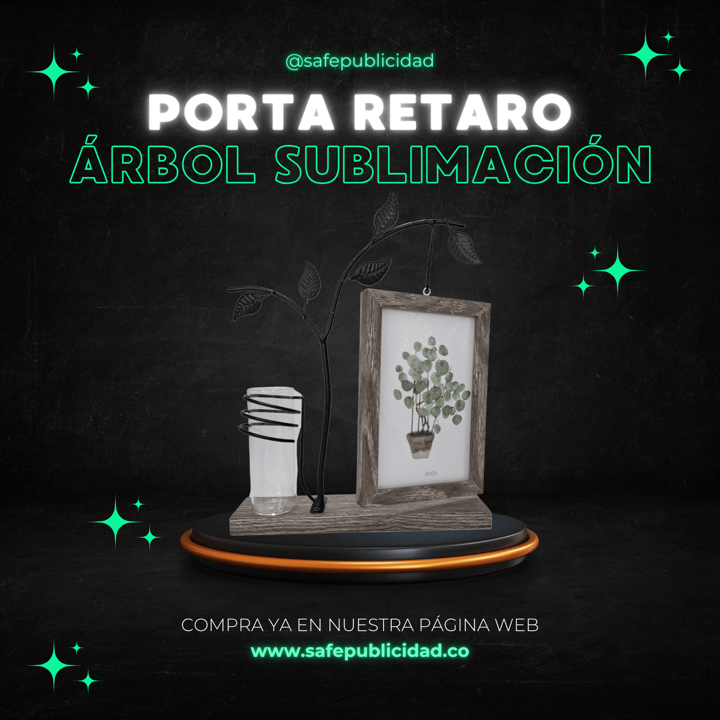 Portaretratos Arbol Sublimación