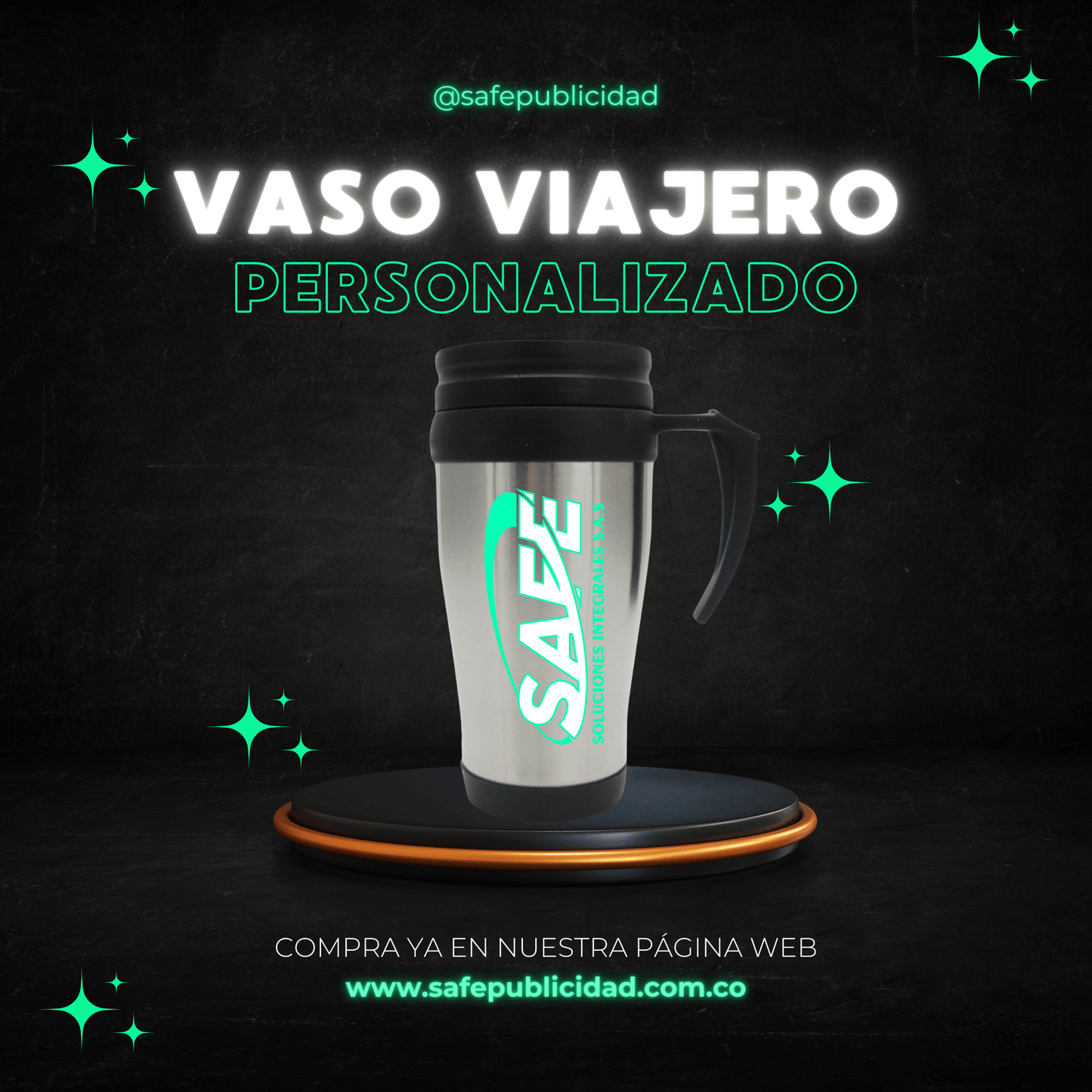 Vaso Viajero Personalizado