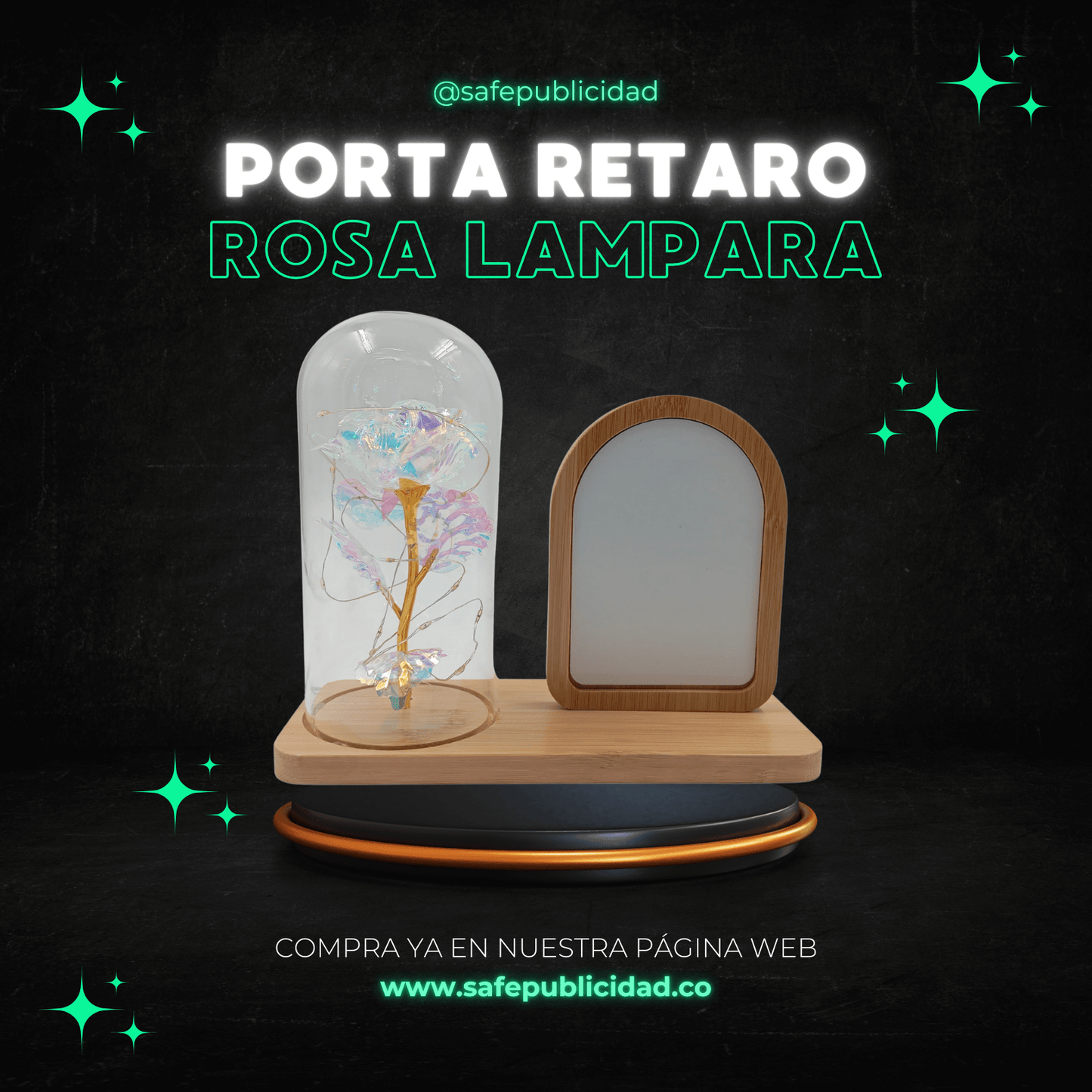 Lampara Flor Sublimación