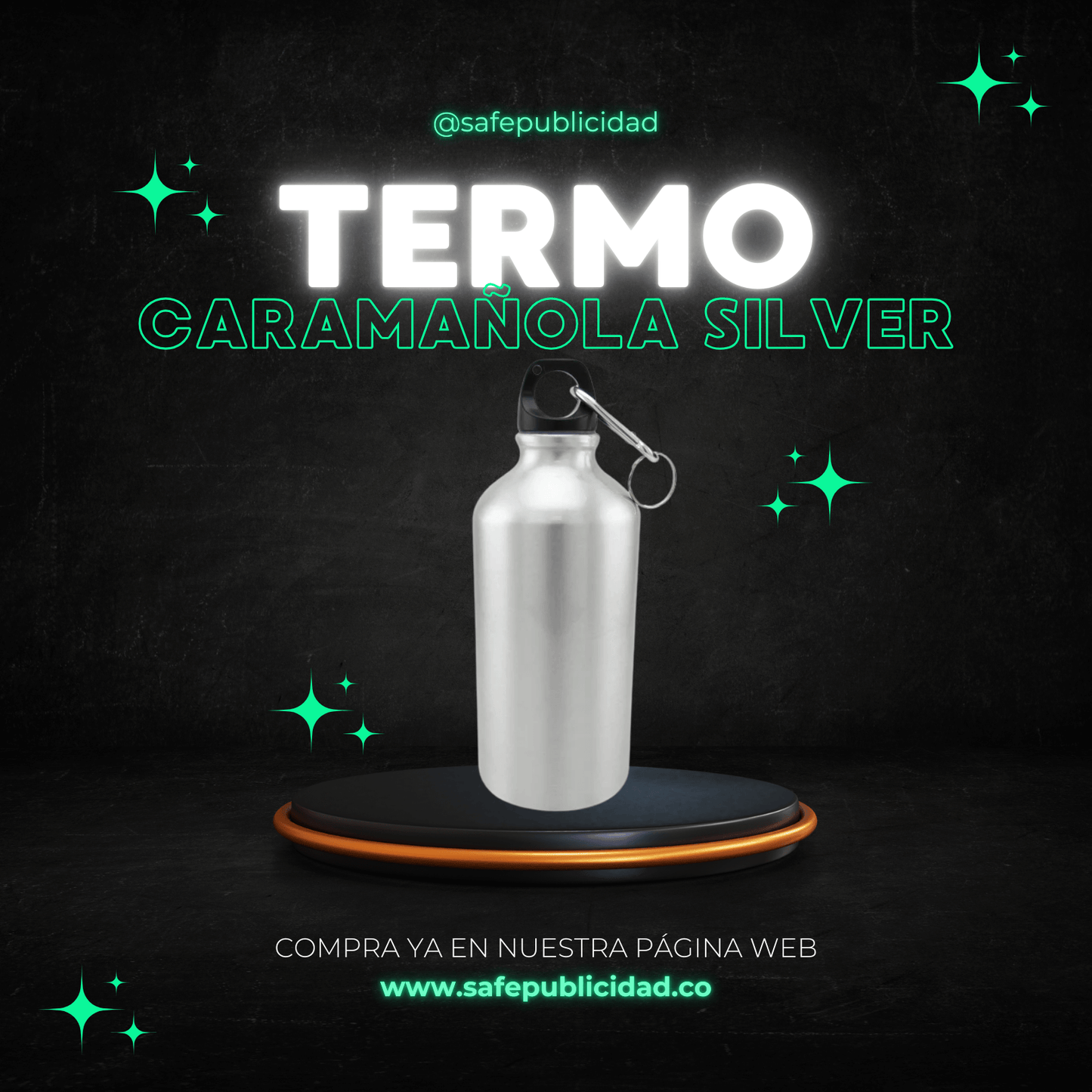 Caramañola Silver Termo Sublimación